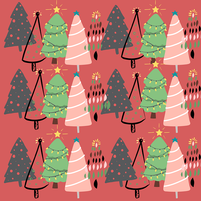 Free christmas trees icons illustration