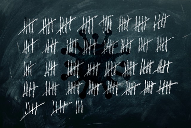 Free coronavirus tally board illustration