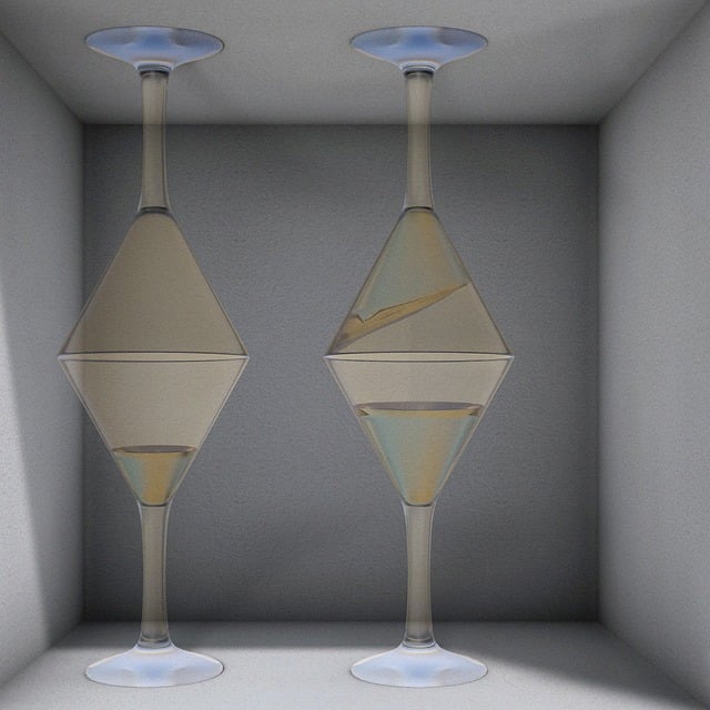 Free glas of wine storage stacked illustration