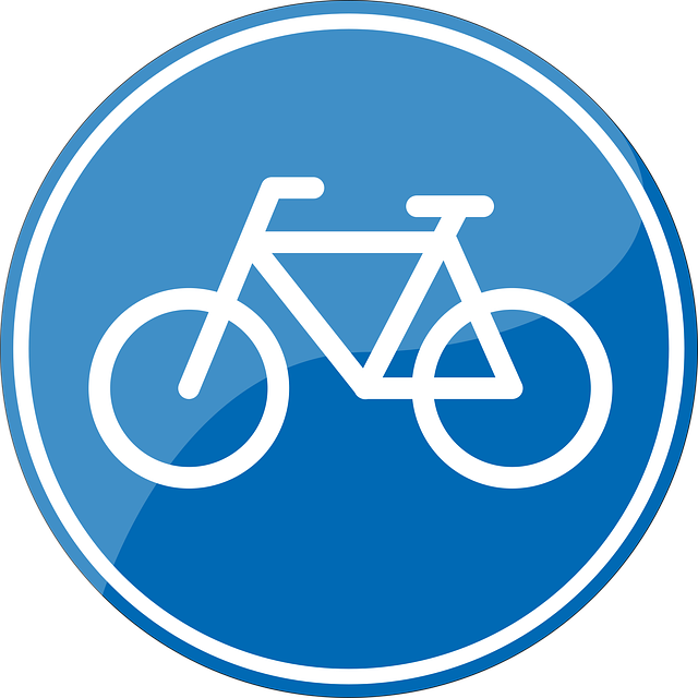 Free Traffic Sign Bike Path vector and picture