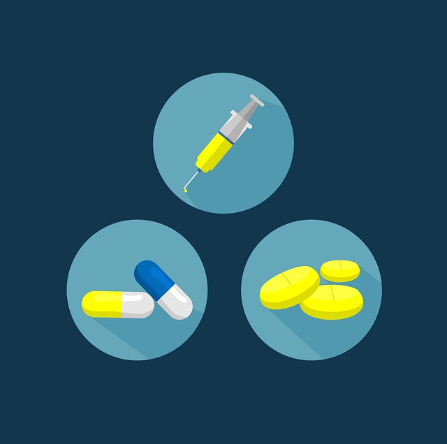 Free medicine vaccine pills illustration