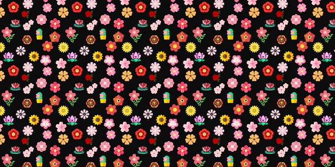 Blomster, Mønster, Natur, Design, Flora