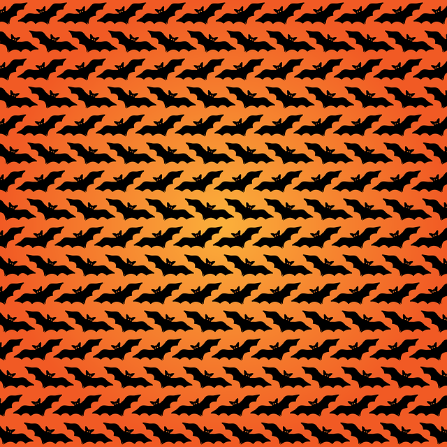 Free bats halloween digital paper illustration