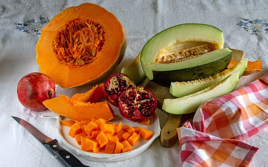 Free Pumpkin Green Melon photo and picture
