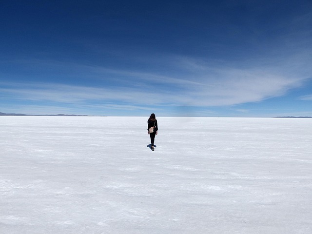 salar de uyuni, salt, salt flat, woman, tourist, traveler, white, bolivia, expedition, travel, adventure, sky, wandering, walk, walking, horizon, nature, salt flat, salt flat, salt flat, salt flat, salt flat, bolivia