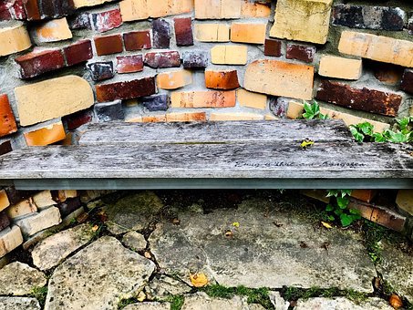 Free Bank Wooden Bench photo and picture