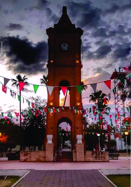 Platz, Feier, Monument, Flaggen, Mexiko