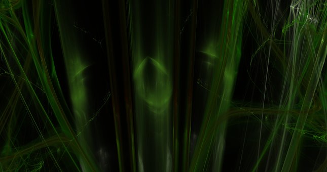Fractales, Verde, Árboles, Bambú