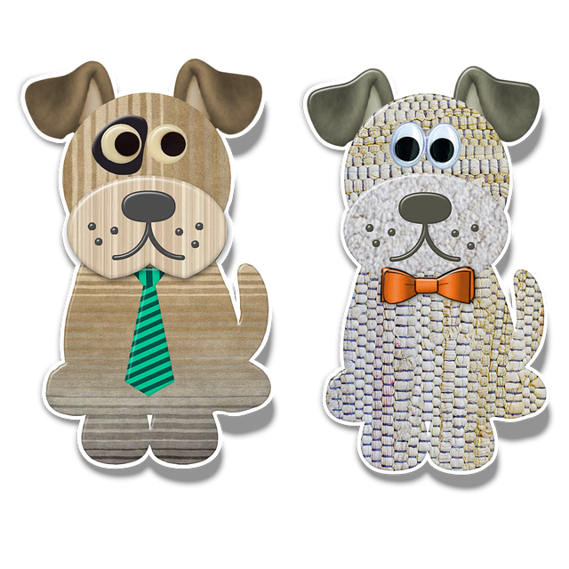 Free dogs animals sticker illustration