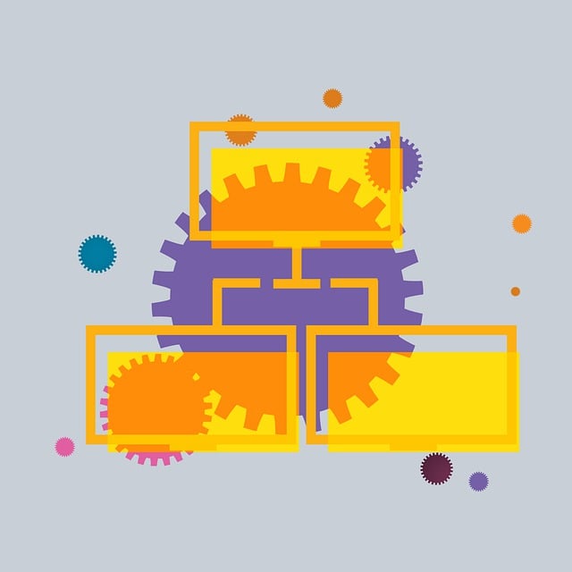 Free monitors gears network illustration