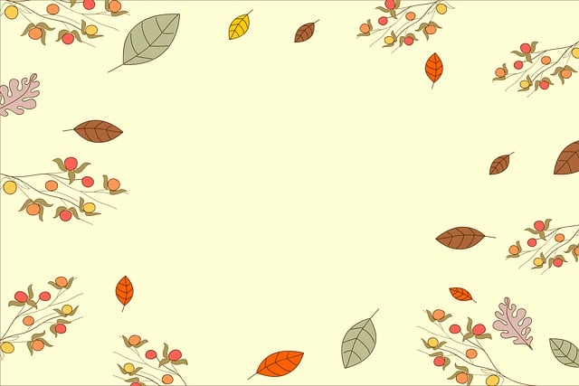 Free autumn border frame illustration