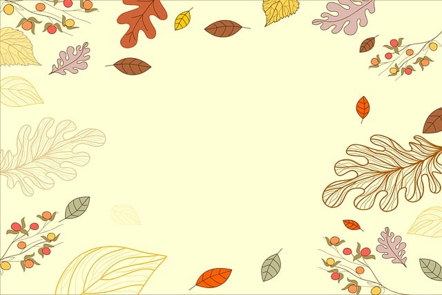 Free autumn border frame illustration