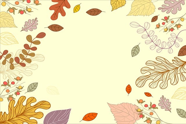 Free autumn border frame illustration