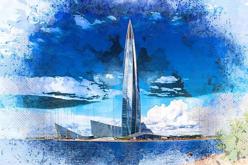 Wolkenkratzer, Turm, Gebäude, Glas