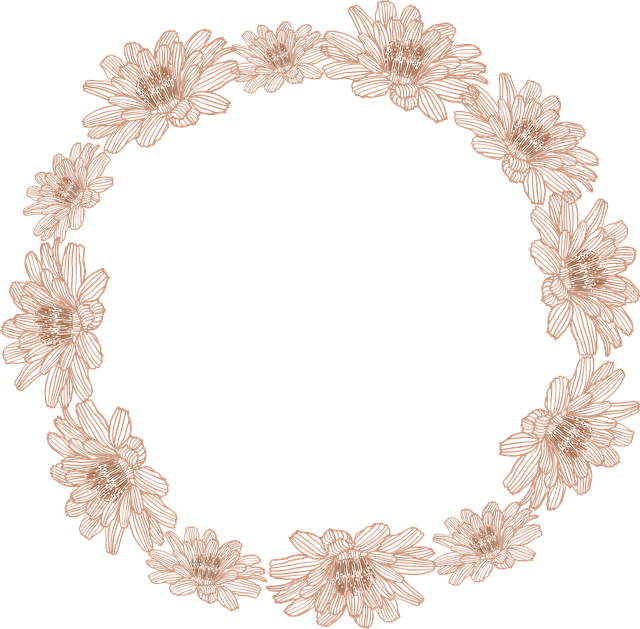 Free flower crown wreath illustration