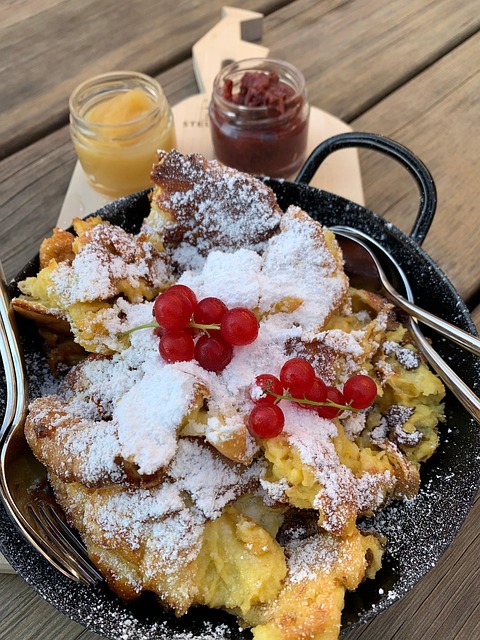 Free Sugared Pancake With Raisins Sweet Dish photo and picture