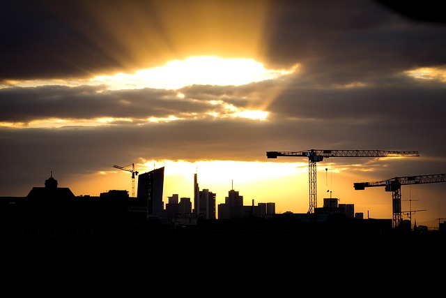 Frankfurt, Skyline, Tyskland, Skyskraber