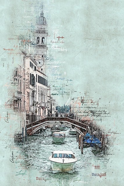 Canal, Barcos, Puente, Venecia