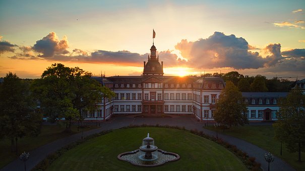 Bygning, Solnedgang, By, Arkitektur