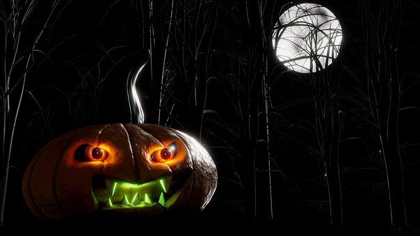 Jack O' Lantern, Volle Maan, Bomen