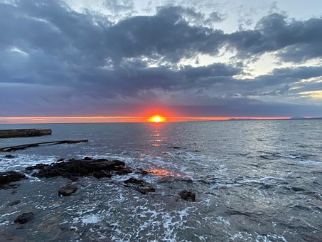 Free Sea Sunset photo and picture