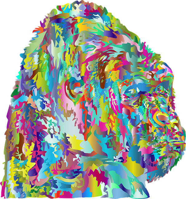 Free gorilla ape animal illustration