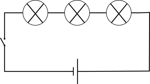 Free physics electricity circuit vector