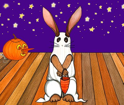 Dia Das Bruxas, Coelho, Trick Or Treat