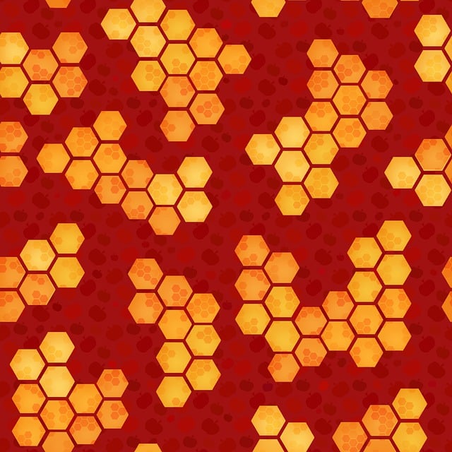 Free honeycomb hexagon hive illustration