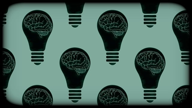 Free brain light bulb mind illustration