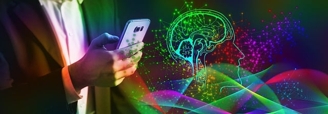 Imagem futurista de IA