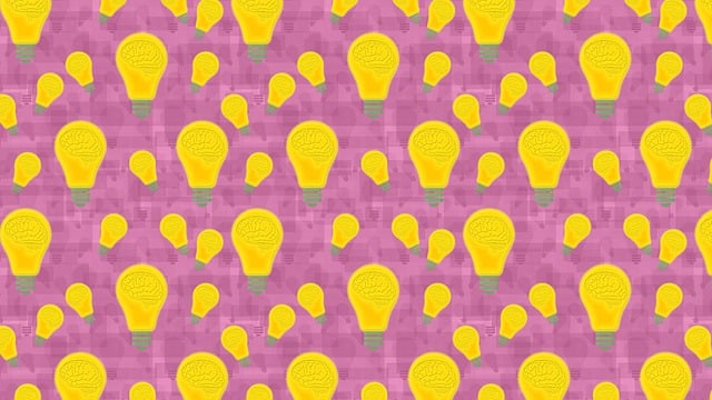 Free brain lightbulb mind illustration