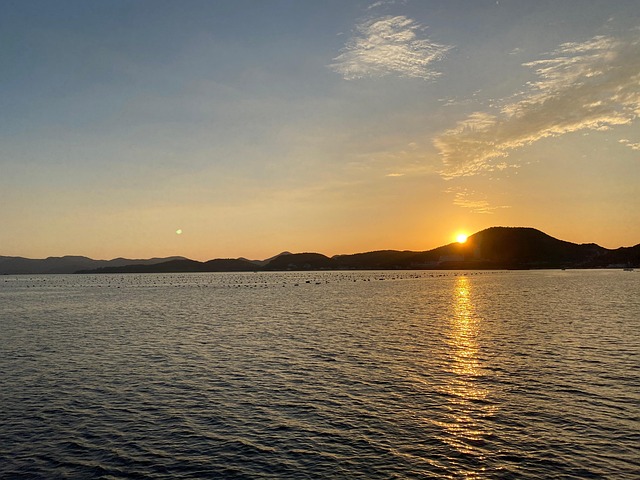 Free Sea Sunset photo and picture