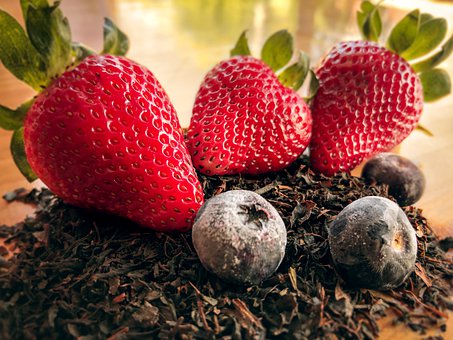 Fresa, Arándano, Frutas, Fresas