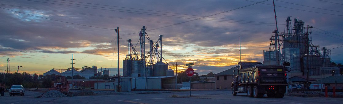 Free Industry Sunrise photo and picture