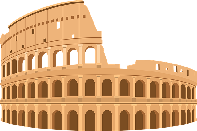 Free colosseum rome italy illustration