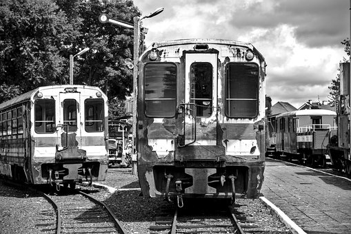 Tog, Vogne, Skinne, Transport, Gamle