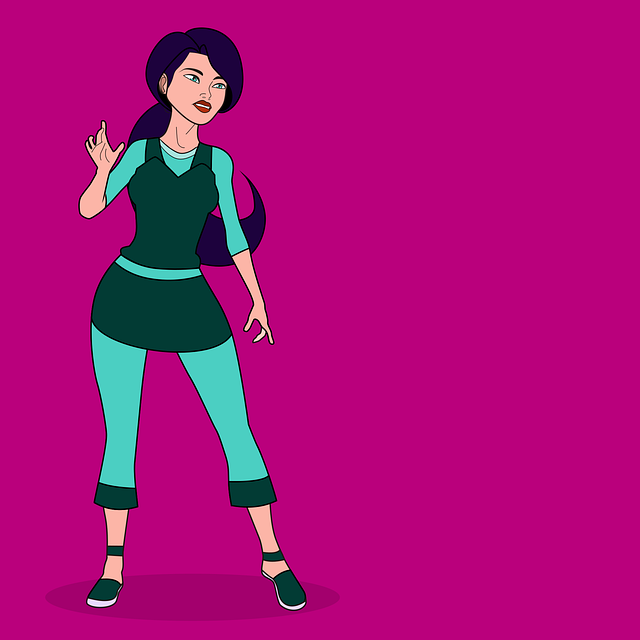 Free woman young pose vector