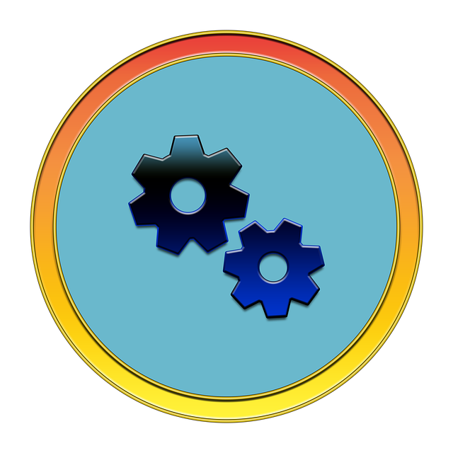 Free settings icon button illustration