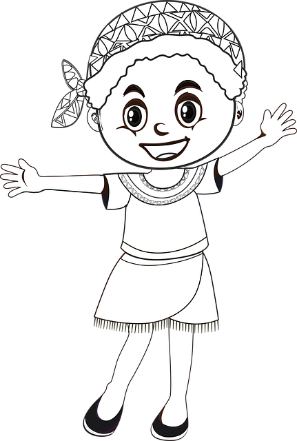 Free girl kid child illustration