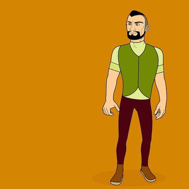 Free man model vest vector