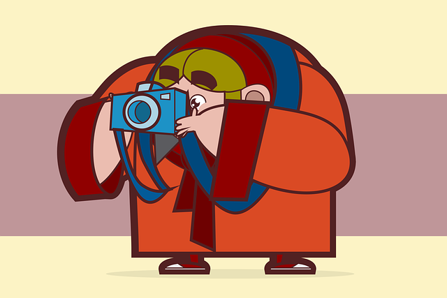 Free man photographer camera vector