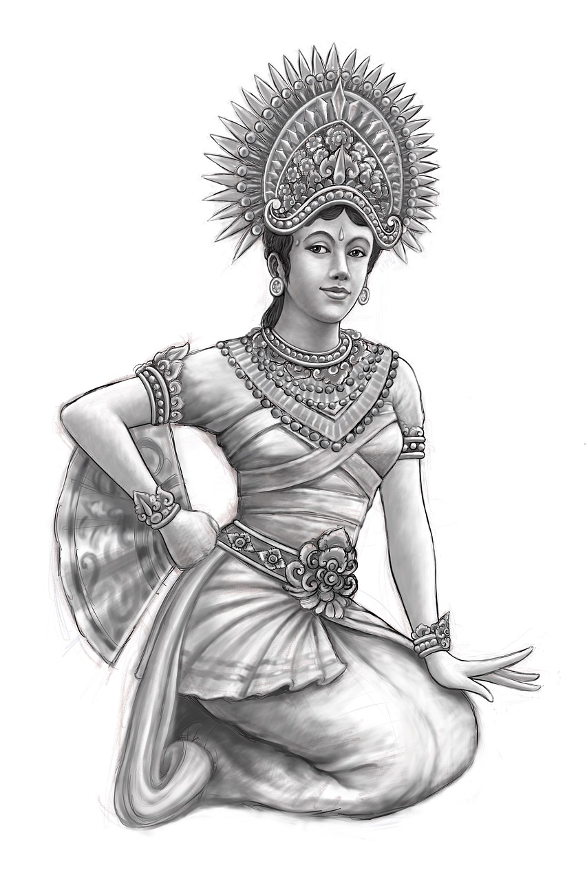 Download Balinese, Dancer, Bali. Royalty-Free Stock Illustration Image