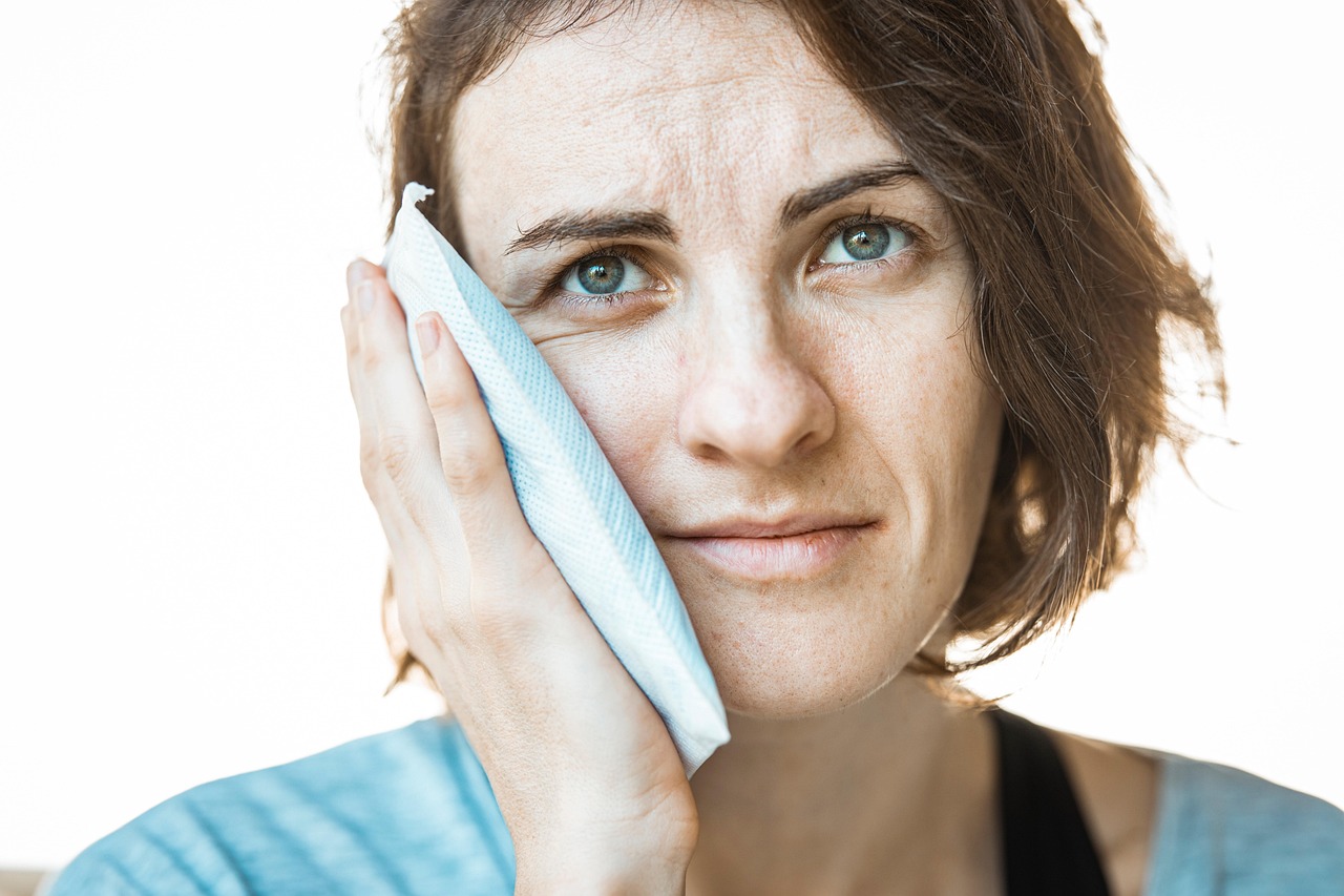Person experiencing dental pain