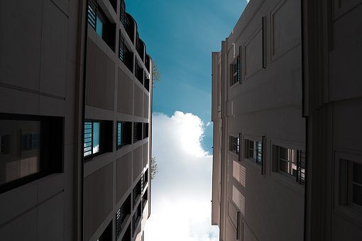 Hus, Skyskraber, Hus Facade, Facade