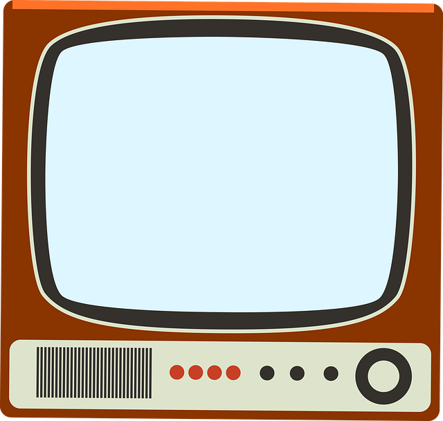 Free television tv broadcast illustration