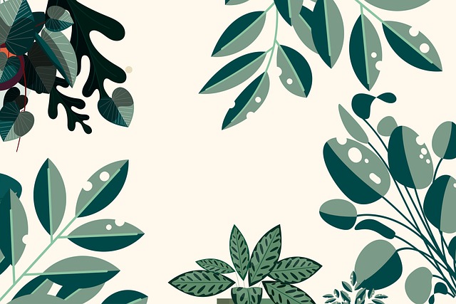 Free leaves plants foliage illustration