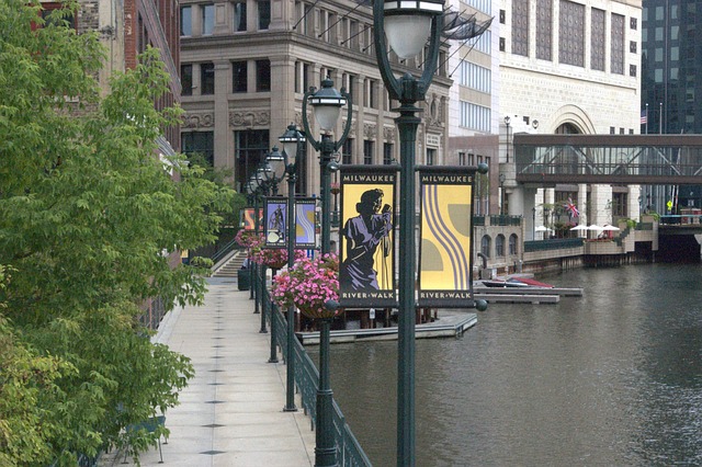 Fluss, Flusslauf, Milwaukee, Brücke