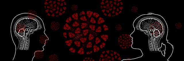 Free man woman covid-19 illustration