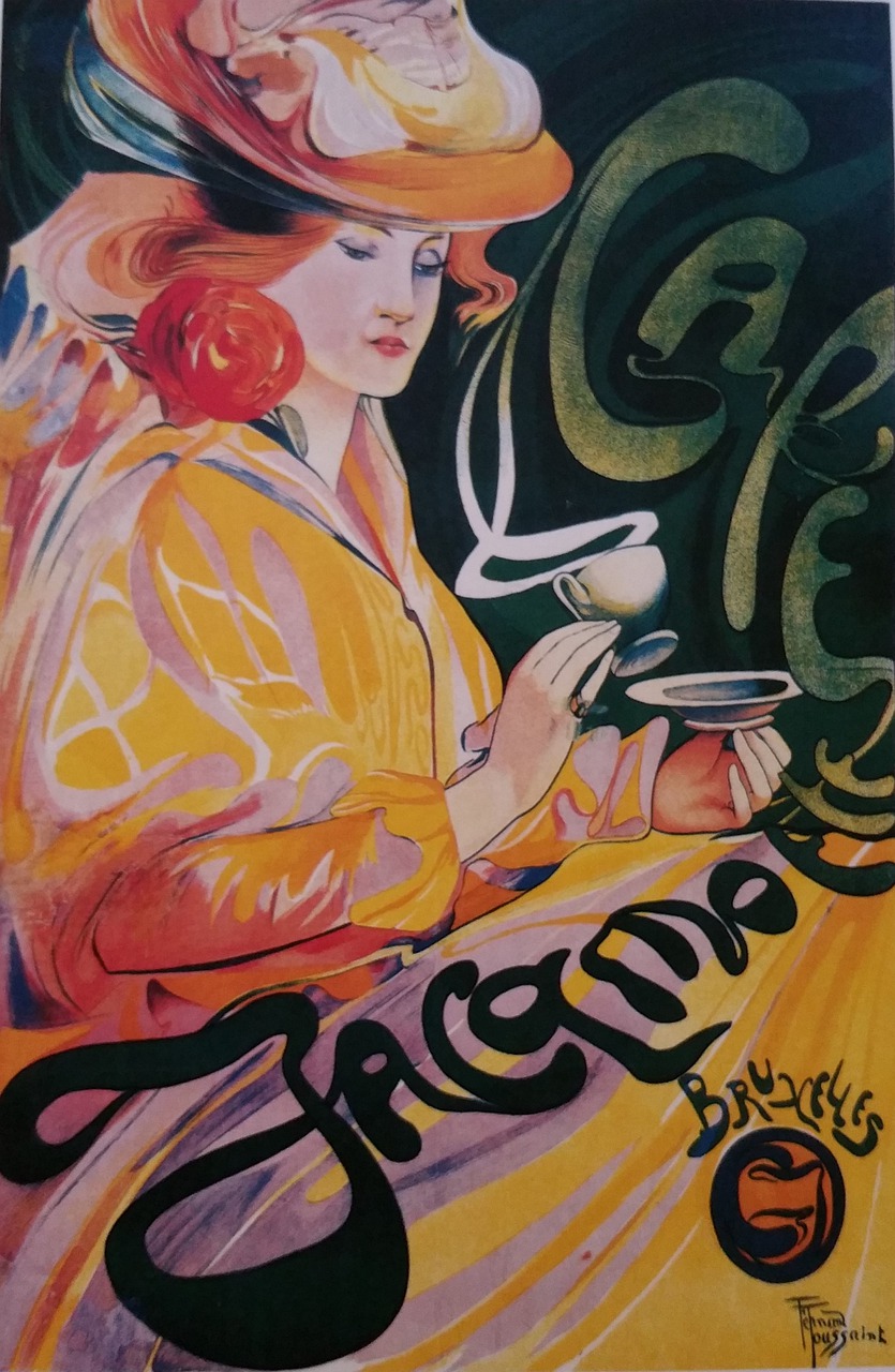Art Nouveau Café Femme Image gratuite sur Pixabay Pixabay